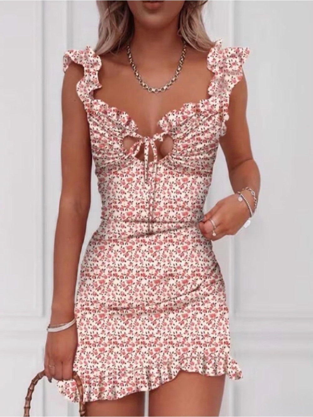 Mundefeis floral ruffle dress